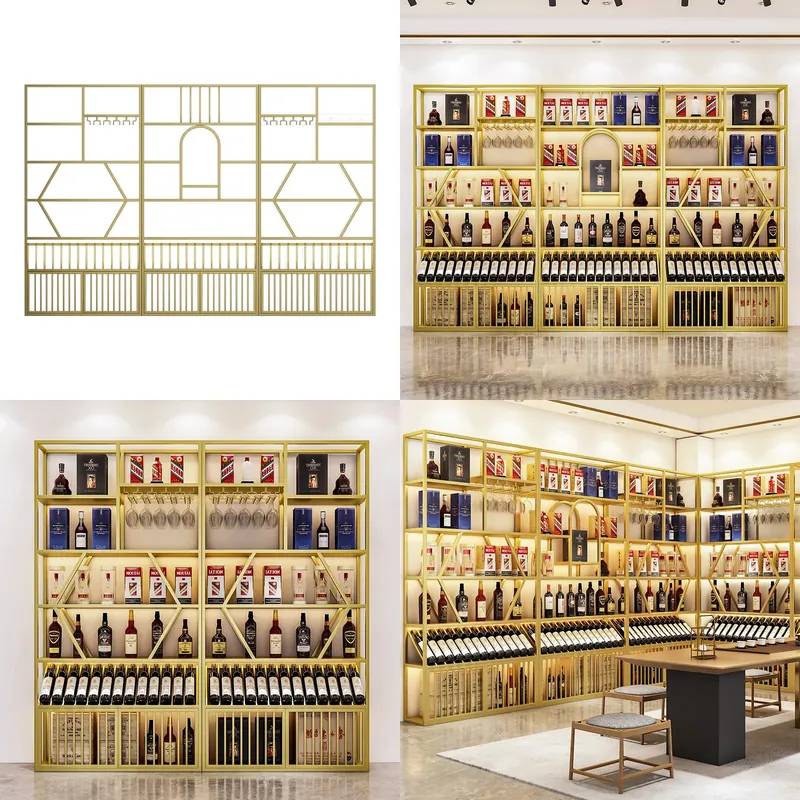 Wine & Beer Guayaquil - Étagère à vin moderne en fer
