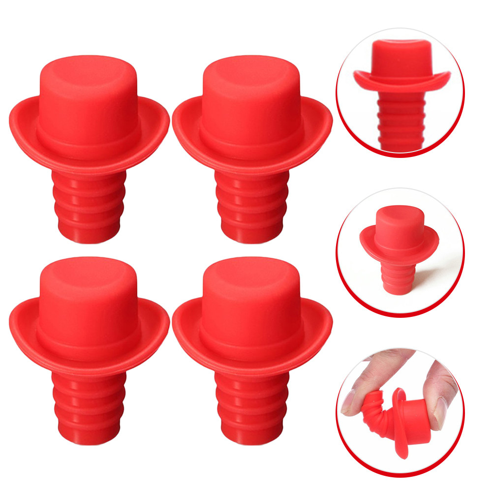Lot de 4 bouchons de bouteille - Wine Beer Hat avis et prix